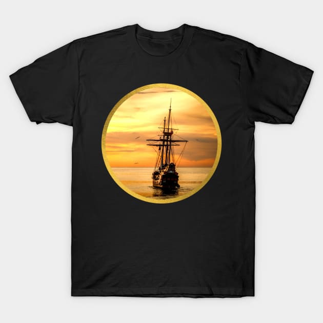 Sailing into the Setting Sun T-Shirt by Artsy Y'all